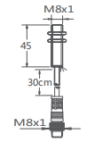 M8非埋入式接近開(kāi)關(guān)引線(xiàn)插件式