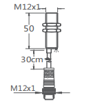 M12埋入式接近開關引線插件式