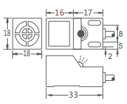 F18F方形接近開(kāi)關(guān)